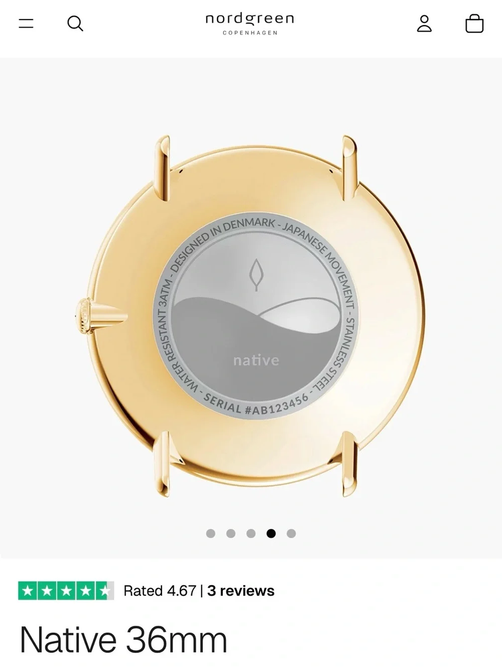 Nordgreen Gold Mesh Women's Watch - White Dial